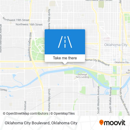 Mapa de Oklahoma City Boulevard