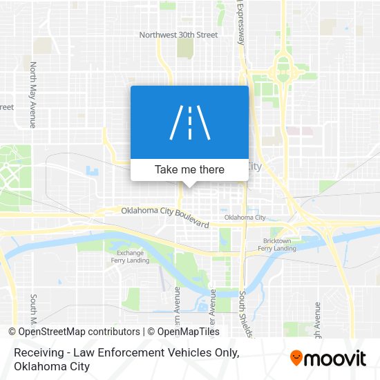 Receiving - Law Enforcement Vehicles Only map
