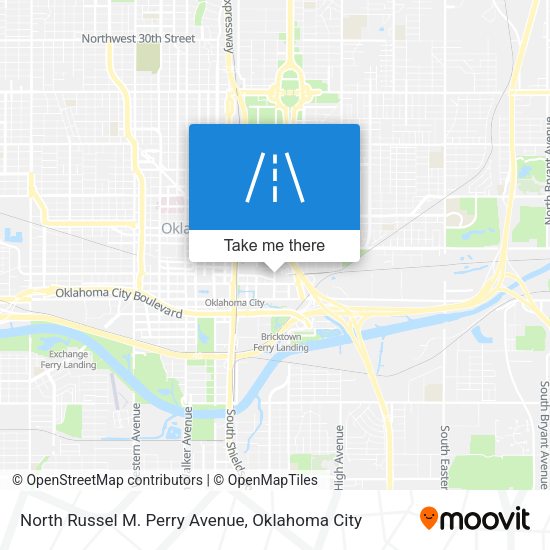 North Russel M. Perry Avenue map
