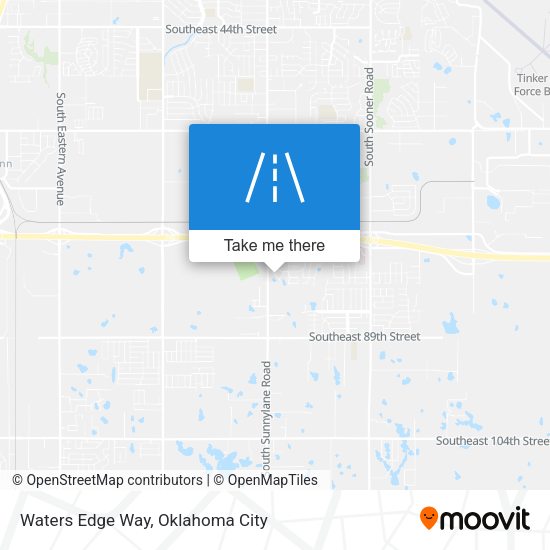 Waters Edge Way map