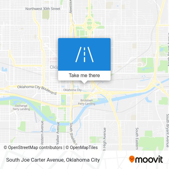 Mapa de South Joe Carter Avenue