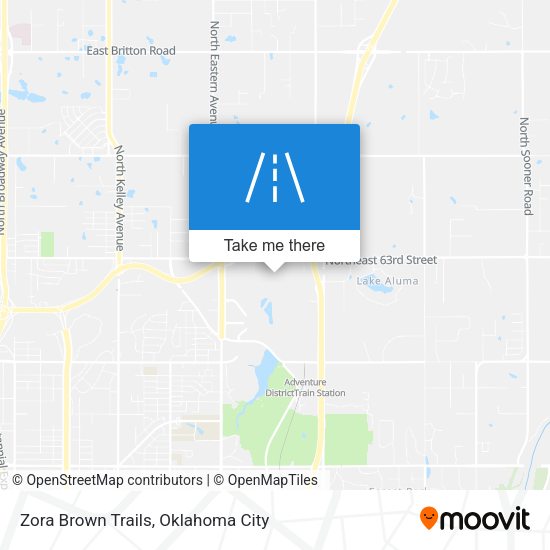 Zora Brown Trails map