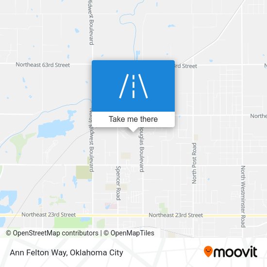 Ann Felton Way map