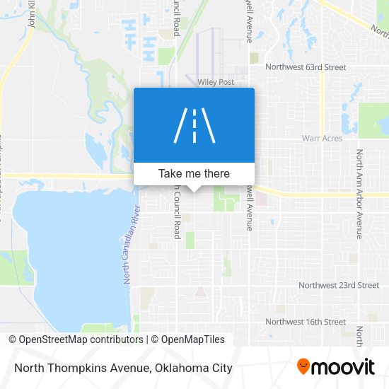 North Thompkins Avenue map