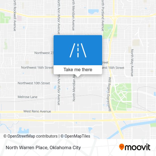 North Warren Place map