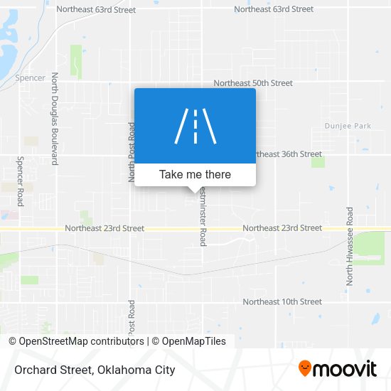 Orchard Street map