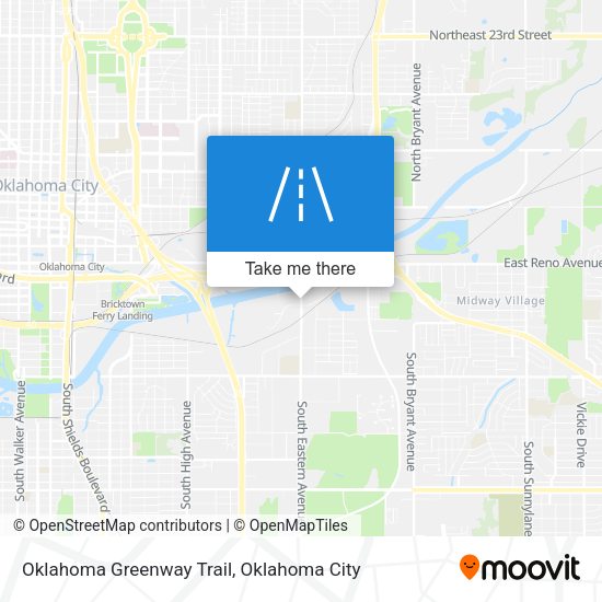 Oklahoma Greenway Trail map