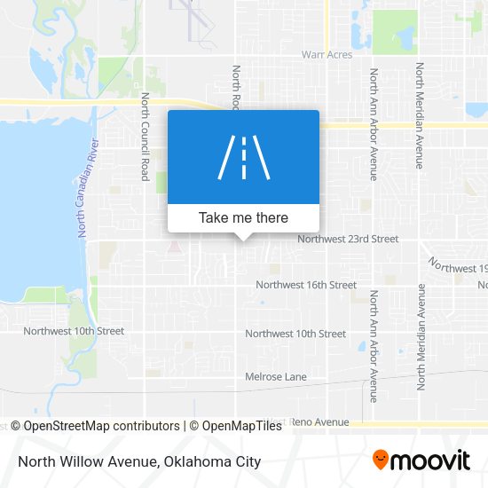 North Willow Avenue map