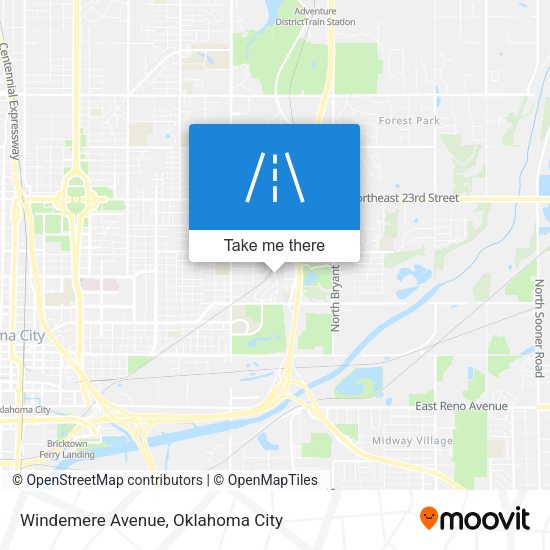 Windemere Avenue map