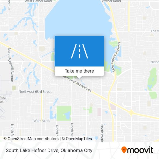 Mapa de South Lake Hefner Drive