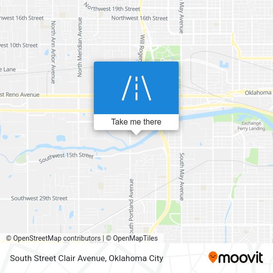South Street Clair Avenue map