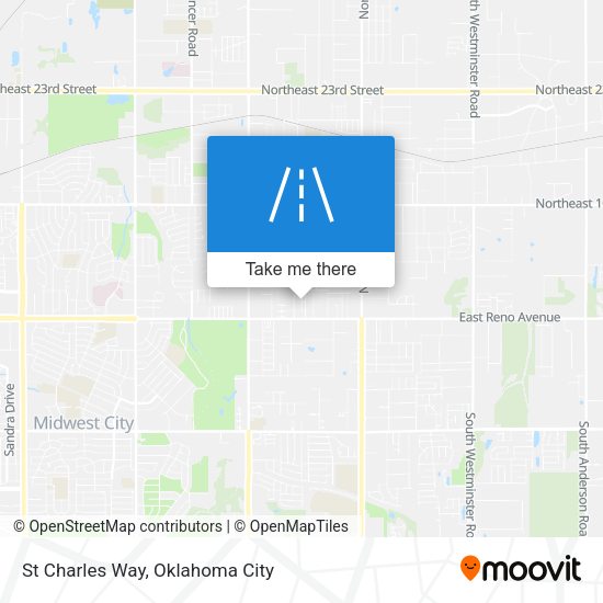 St Charles Way map