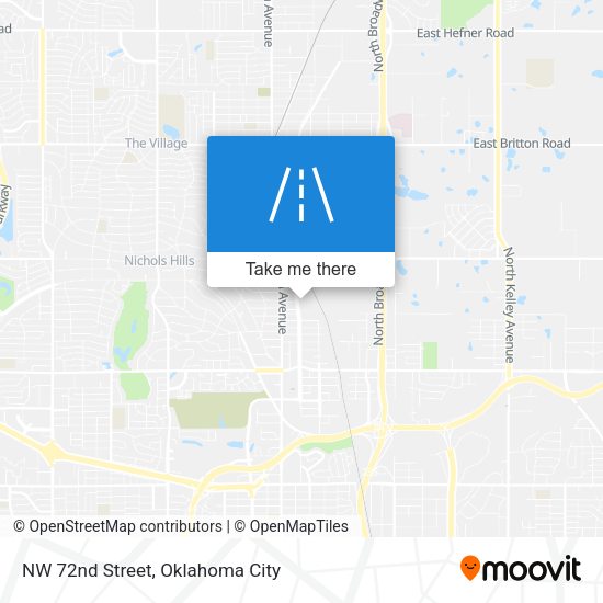NW 72nd Street map