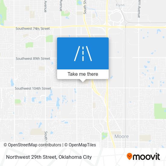 Northwest 29th Street map
