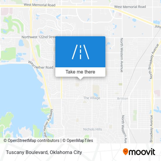 Tuscany Boulevard map