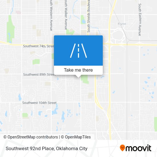 Mapa de Southwest 92nd Place