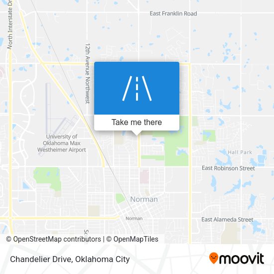 Chandelier Drive map