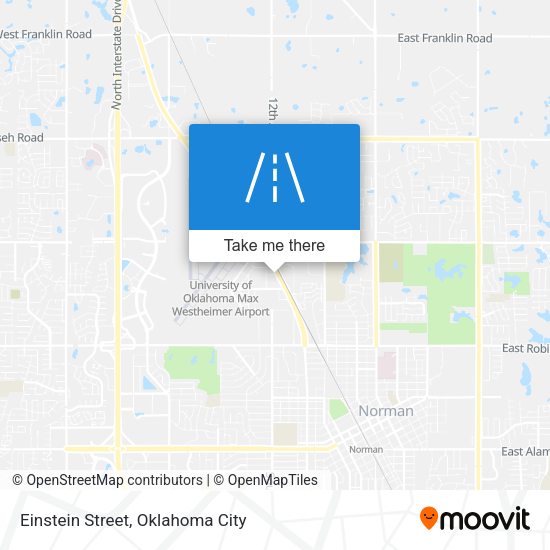 Mapa de Einstein Street
