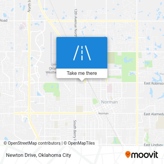 Newton Drive map