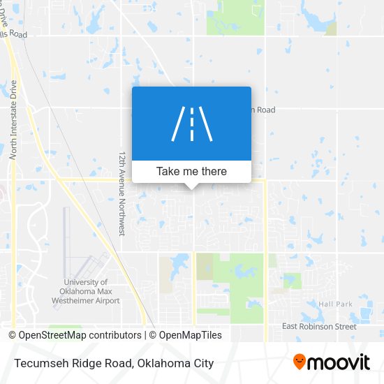 Tecumseh Ridge Road map