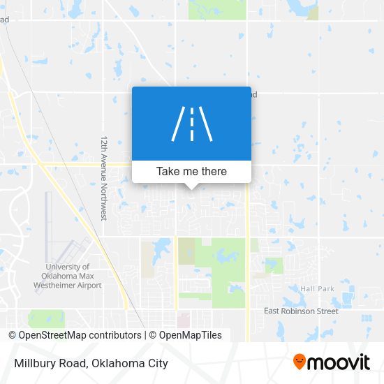 Millbury Road map