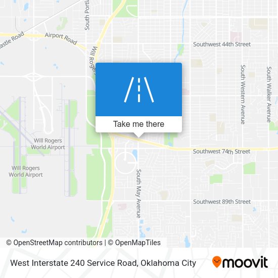 Mapa de West Interstate 240 Service Road