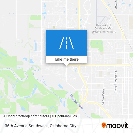 Mapa de 36th Avenue Southwest