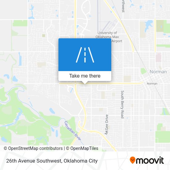 26th Avenue Southwest map