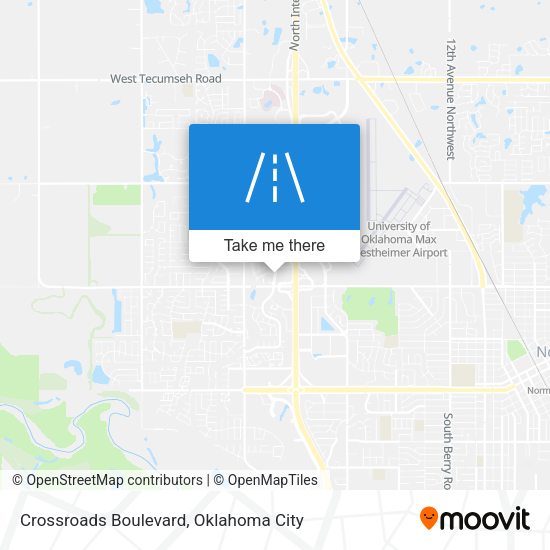 Crossroads Boulevard map