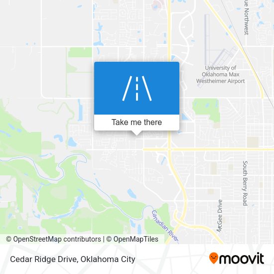 Cedar Ridge Drive map