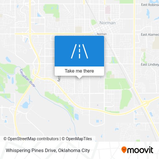 Whispering Pines Drive map