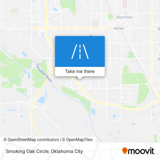 Smoking Oak Circle map