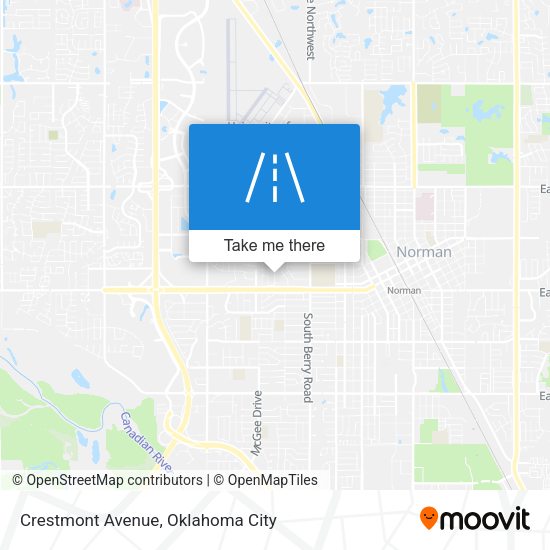 Crestmont Avenue map