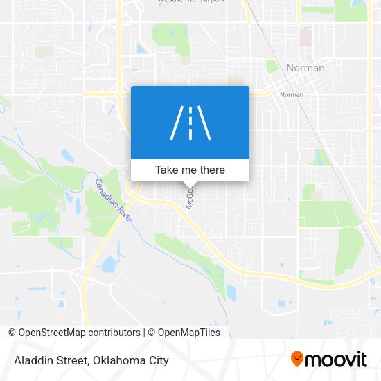 Aladdin Street map