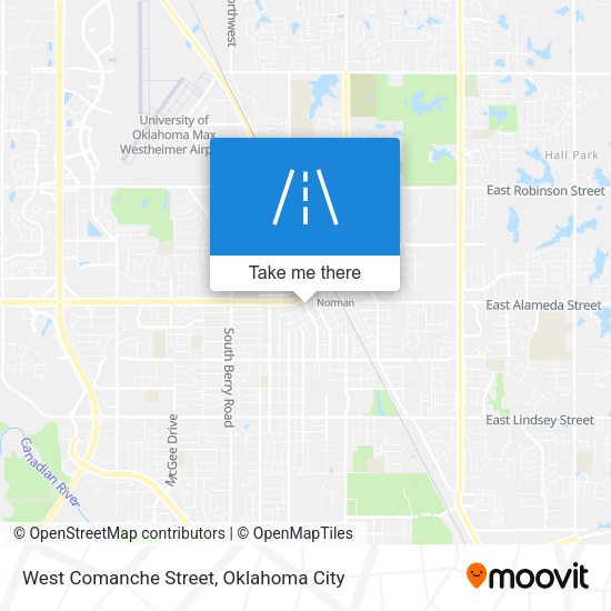 West Comanche Street map