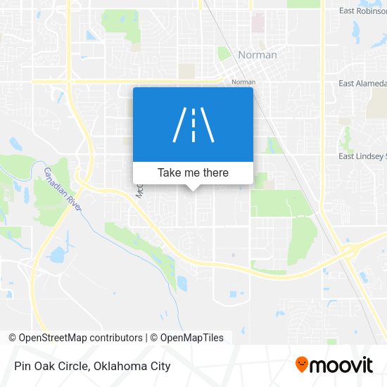 Pin Oak Circle map