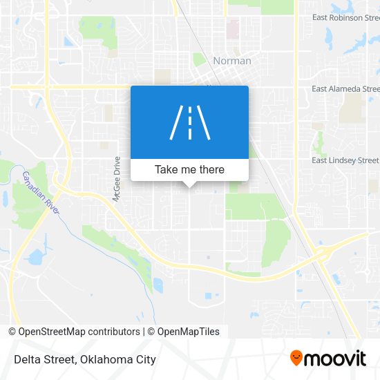 Delta Street map