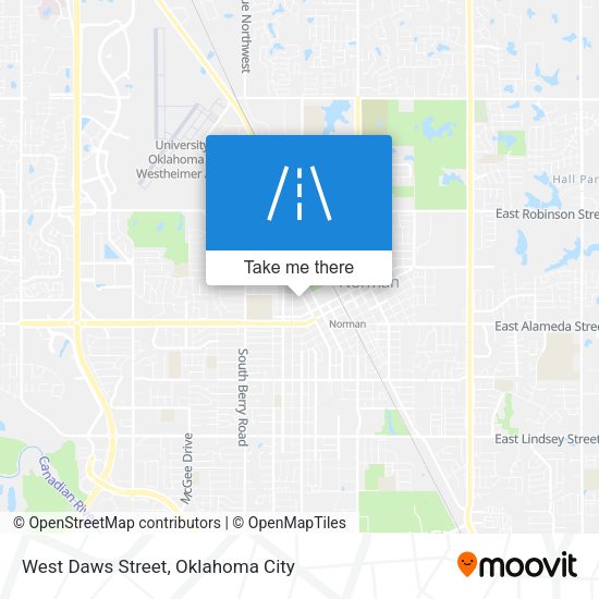 West Daws Street map