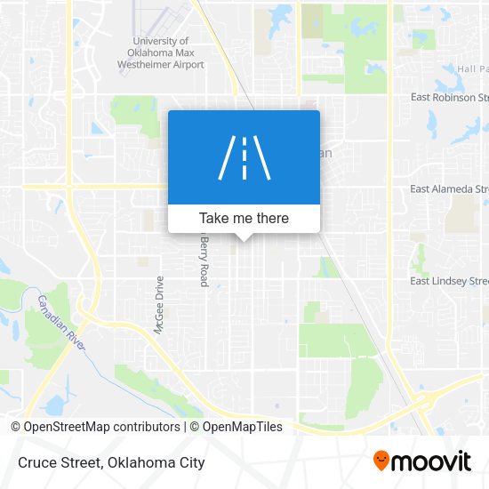 Cruce Street map