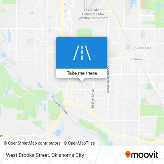 West Brooks Street map