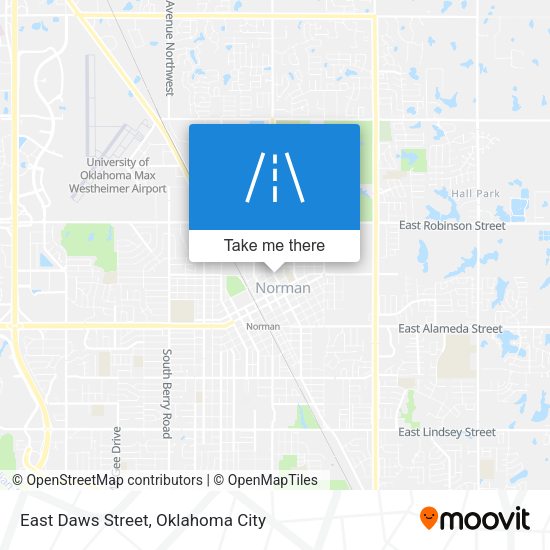 East Daws Street map