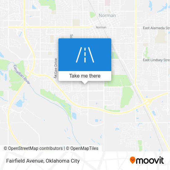 Fairfield Avenue map