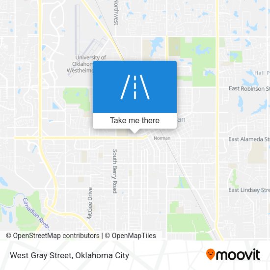 West Gray Street map