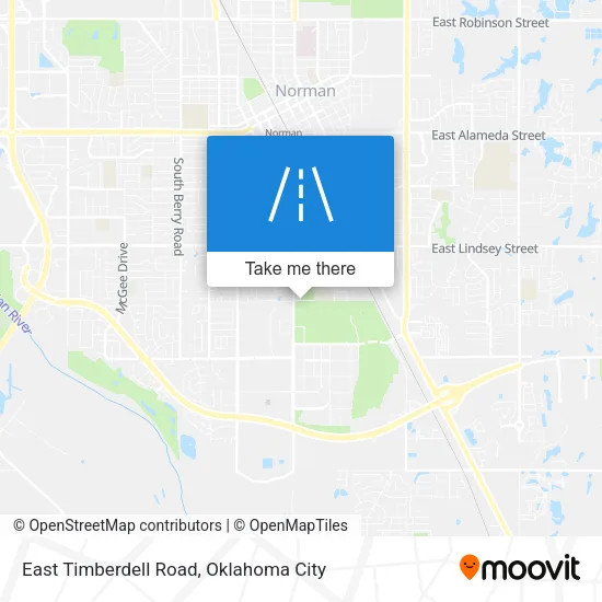 East Timberdell Road map