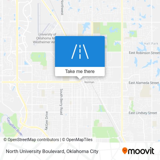 North University Boulevard map