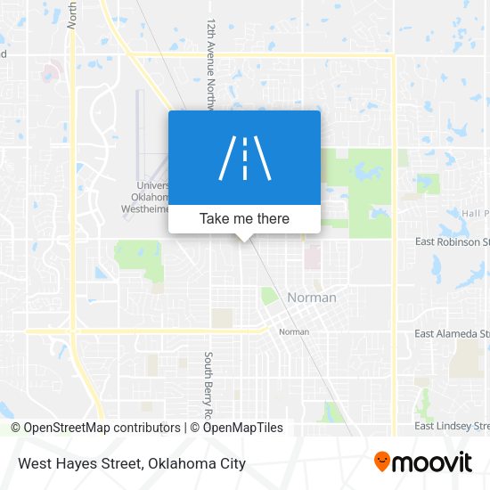 Mapa de West Hayes Street