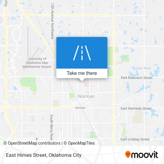 East Himes Street map