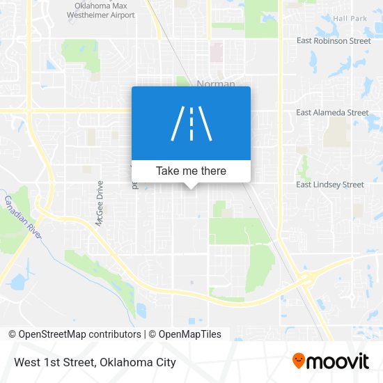 Mapa de West 1st Street
