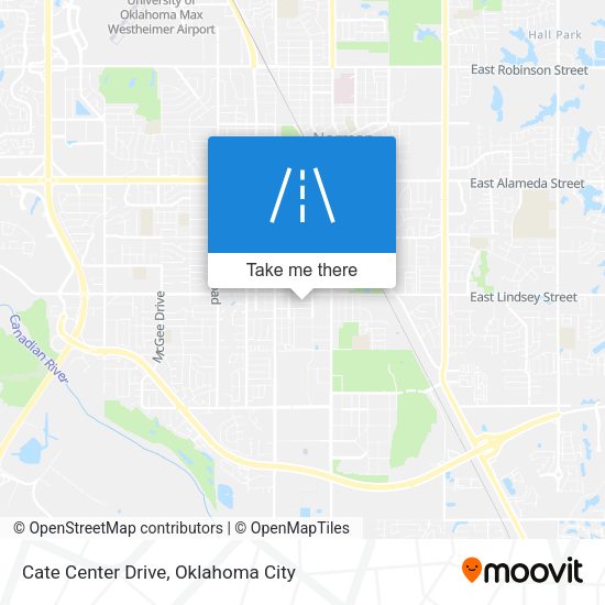 Mapa de Cate Center Drive