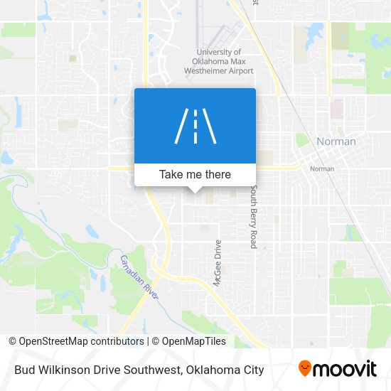Mapa de Bud Wilkinson Drive Southwest